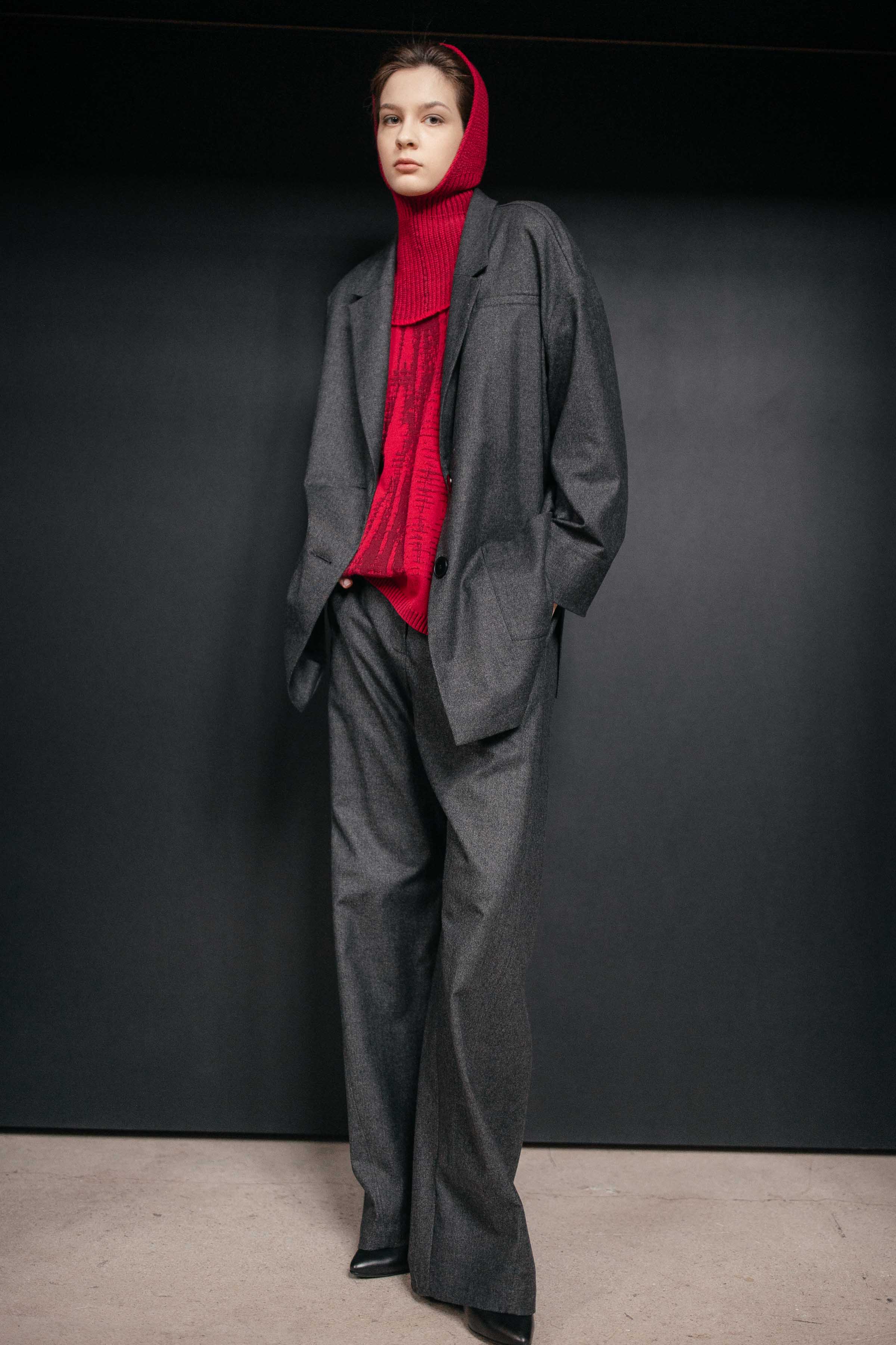 Жакет квадрат, шерсть