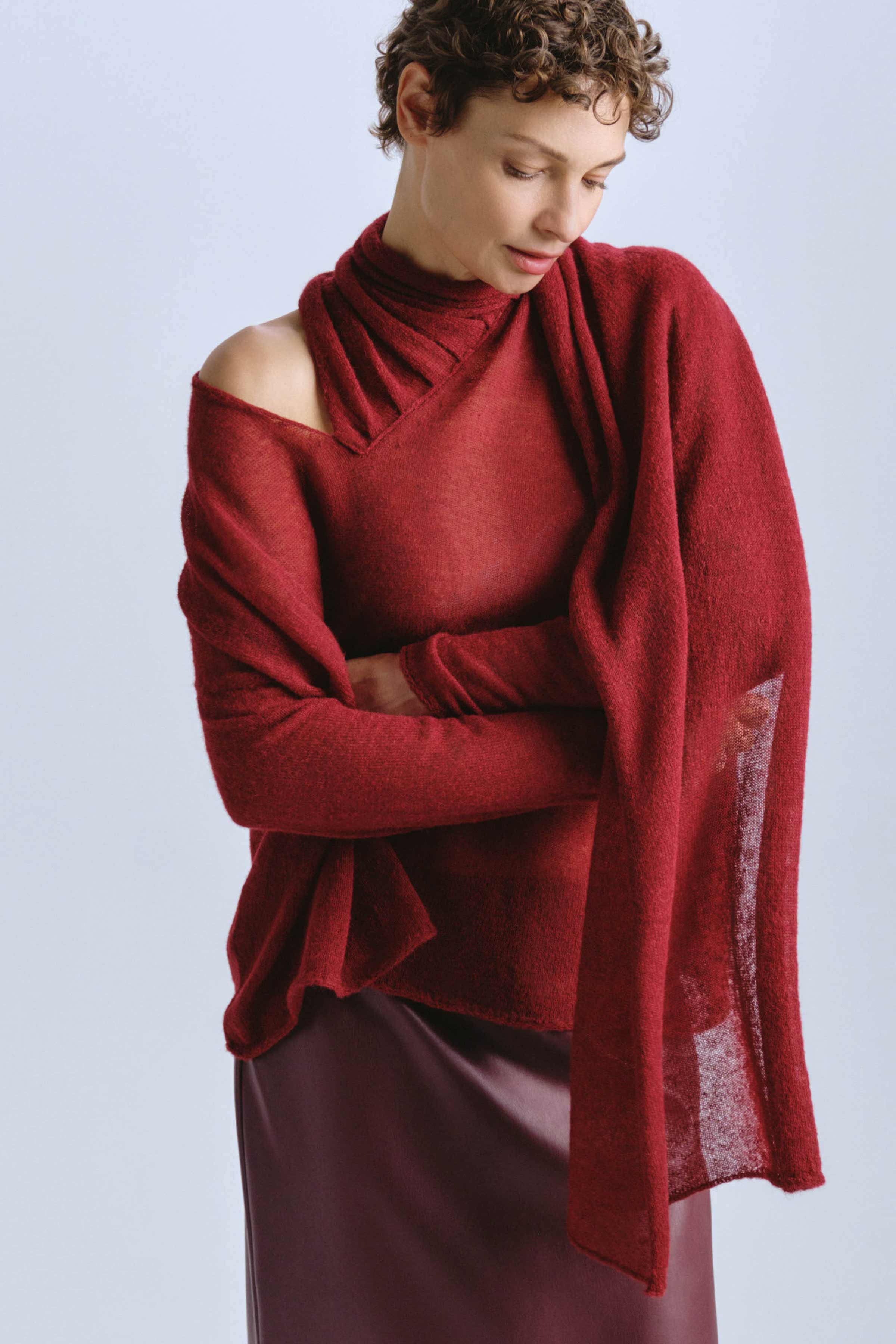 Джемпер Шарф