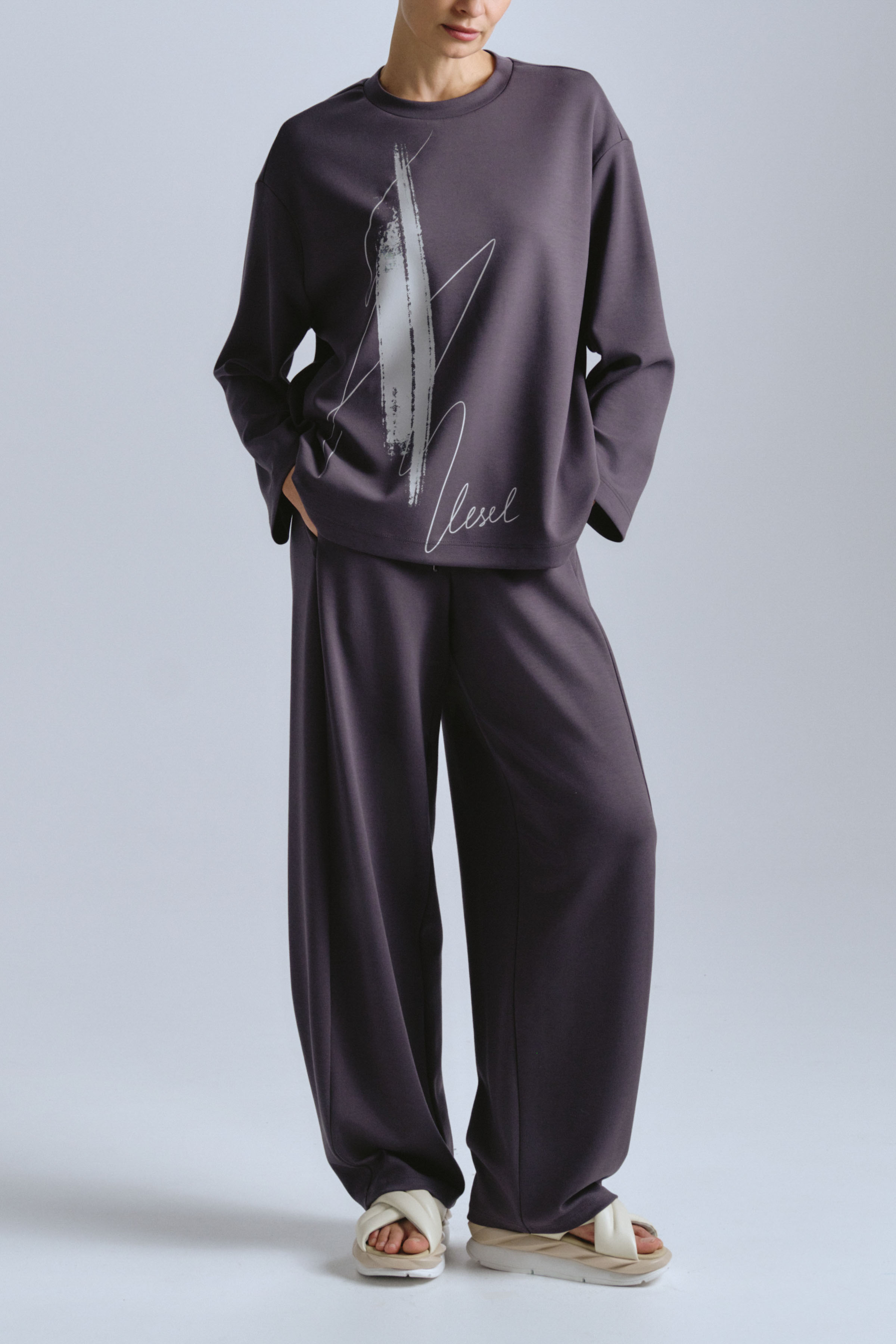 Брюки бананы, мягкое джерси