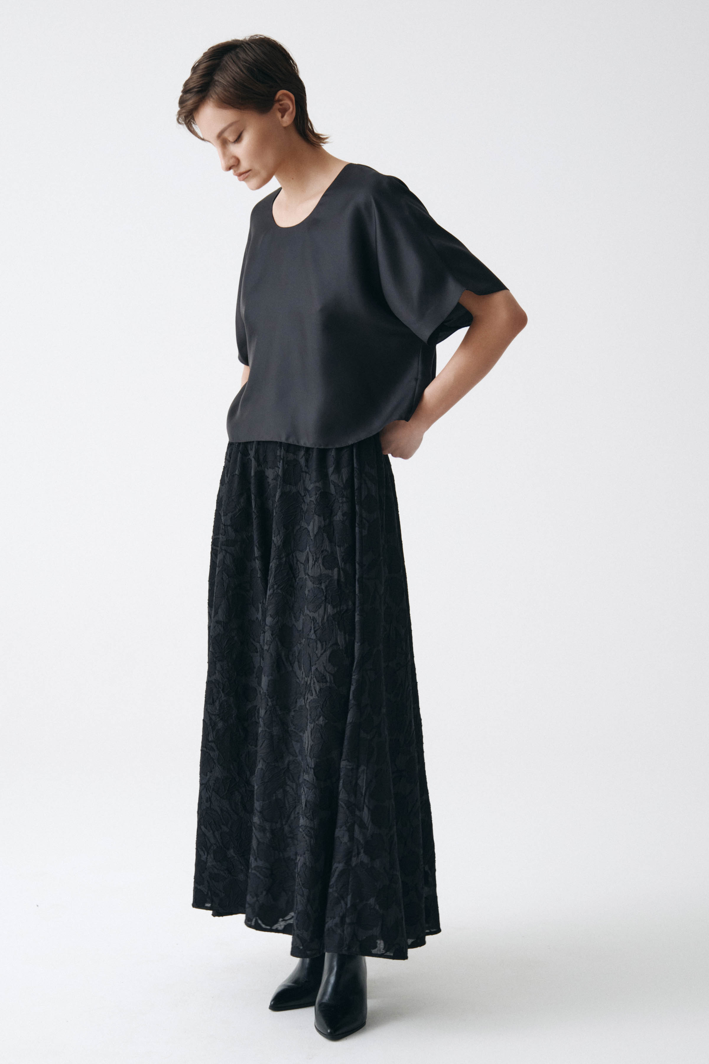 Блуза топ база шелковый