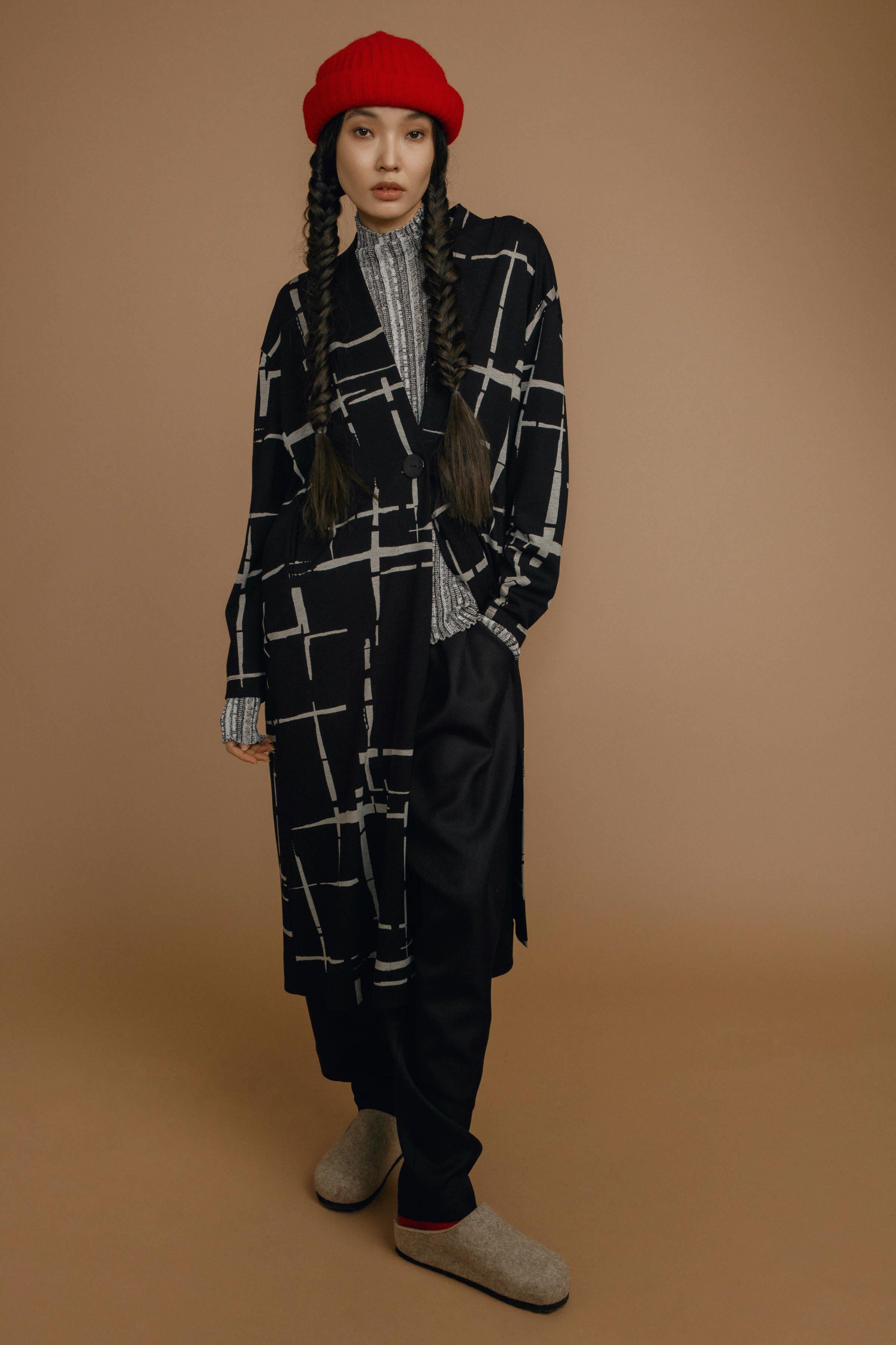 Кардиган джерси Штрихи