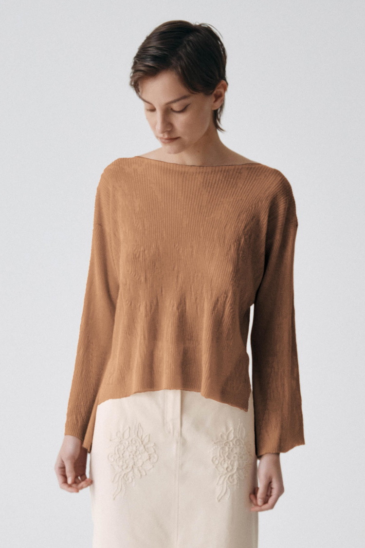 Джемпер с длинным рукавом Прозрачный